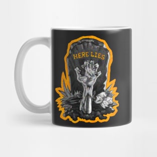 Halloween Gravestone Grey Mug